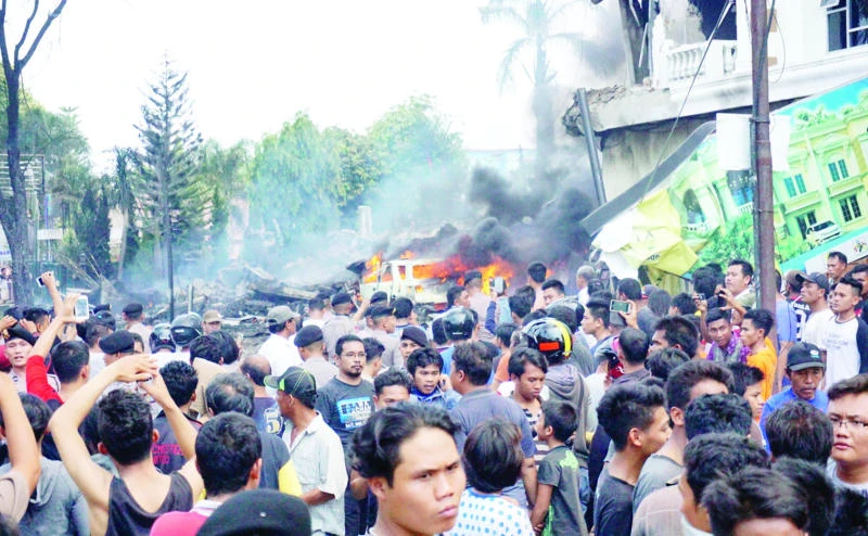 Indonesian suburb hit by plane disasters twice in 10 years