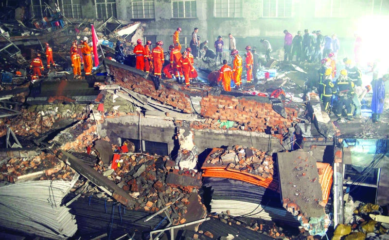 12 dead in China factory collapse