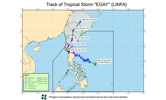 Storm causes floods, knocks out power in north Philippines