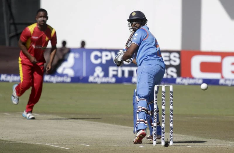 Rayudu ton steers India to thrilling win over Zimbabwe