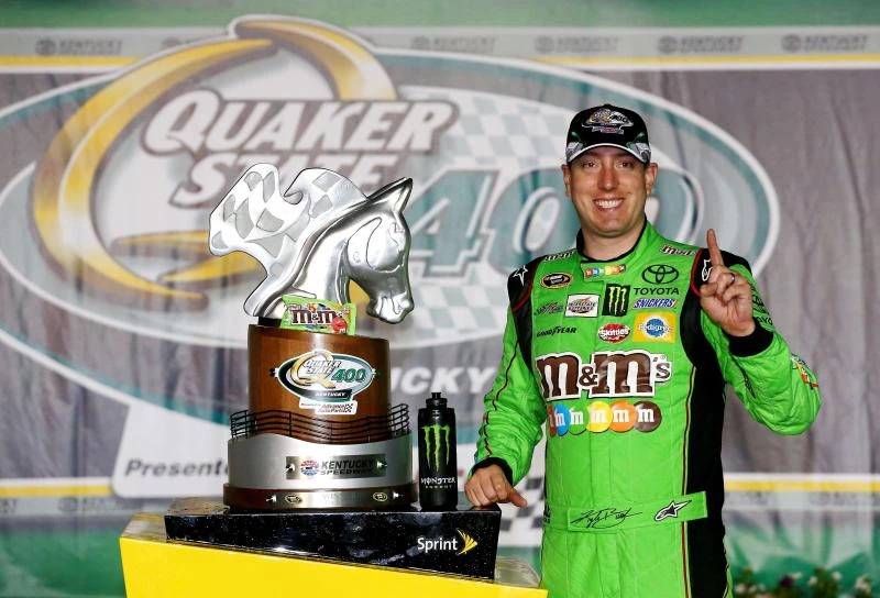 Busch edges Logano in Kentucky Sprint Cup series race