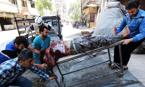 13 civilians killed in Syrian air raids