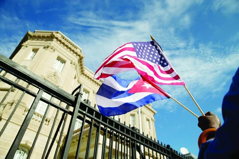 Cuban flag flies in Washington as US, Havana restore ties