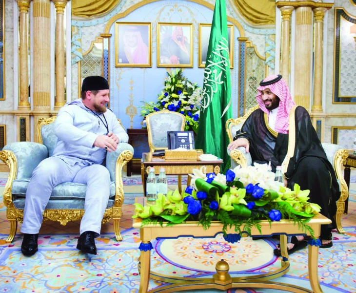 Deputy crown prince hosts Chechen leader