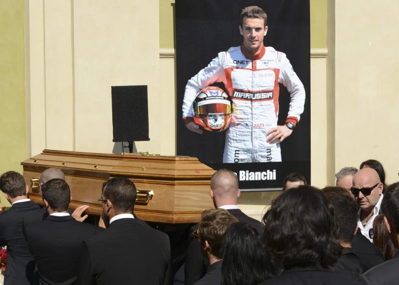 Formula One pays last respects to Bianchi