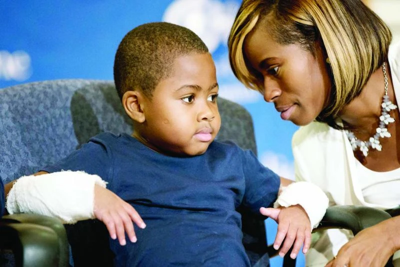First child double-hand transplant announced
