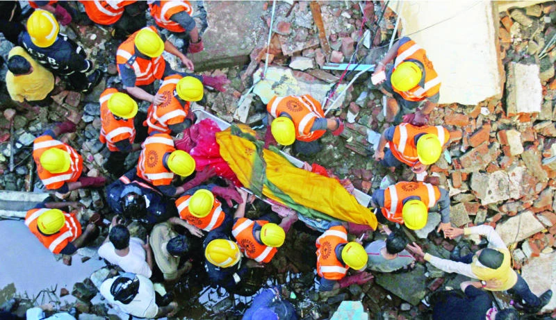 India building collapse kills seven
