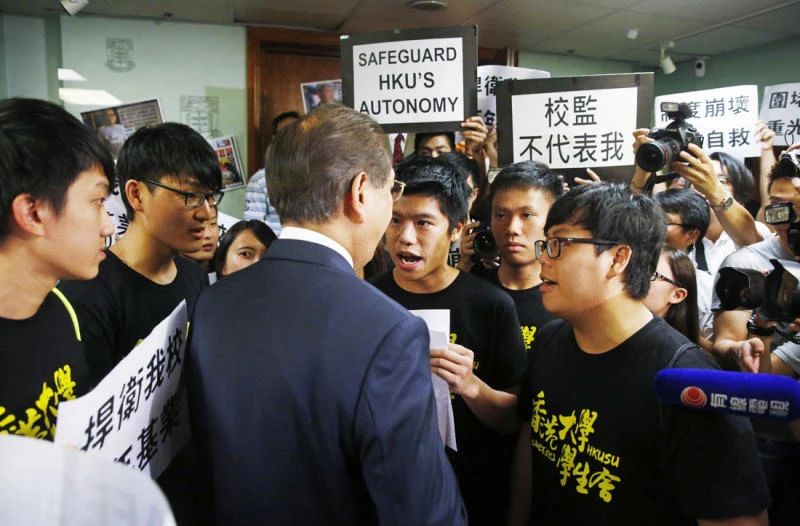 HK woman jailed for bumping police with breast