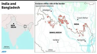 Crowds cheer Bangla-India land swap at midnight