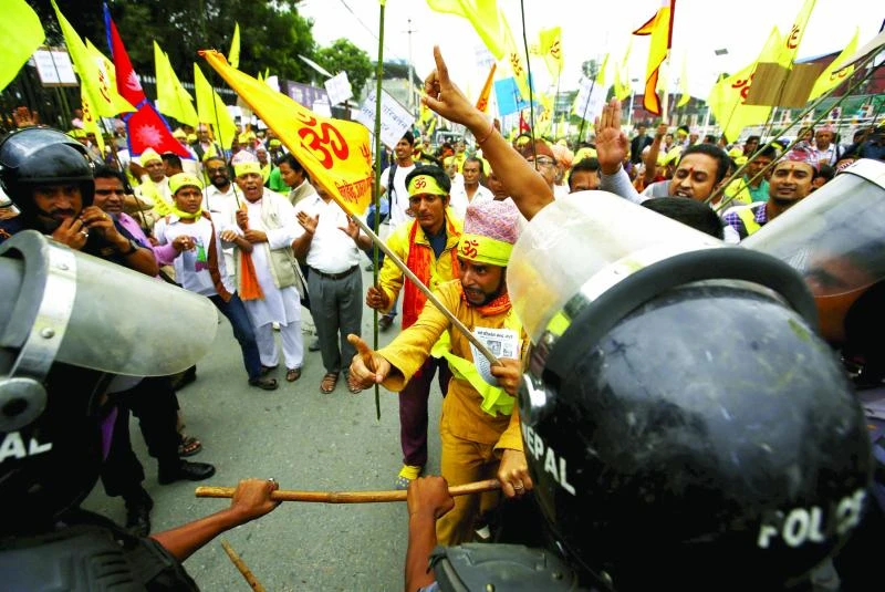 Protesters demand Nepal charter drop the term ‘secular’