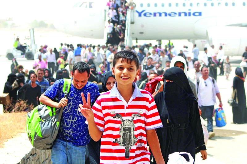 Plane joy for Aden residents