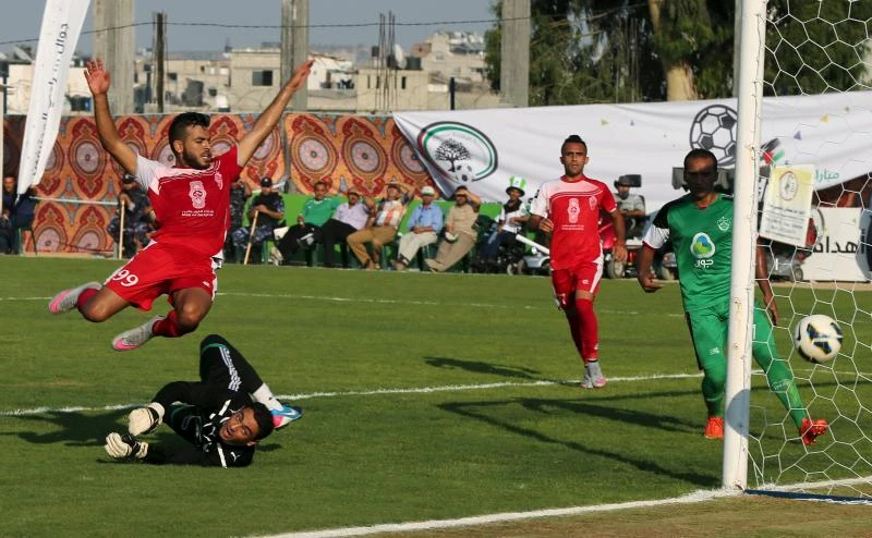 Palestinian territories come together in rare soccer match