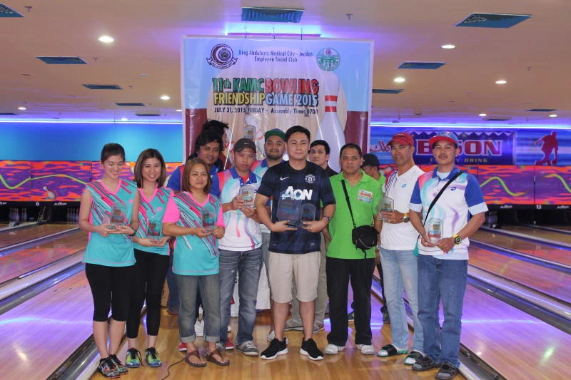 Zuhair Fayez, Jeddah Renal Team champs in 11th KAMC Bowling Friendship Game