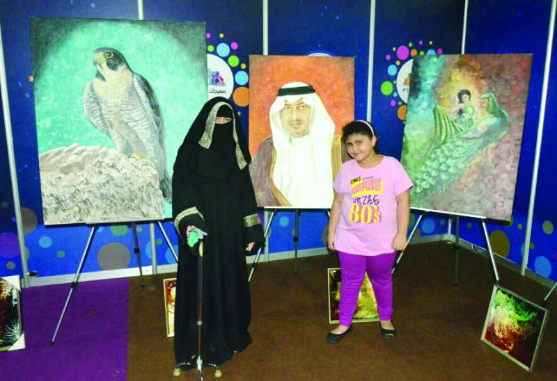 Artistic talent flourishes in her despite disability