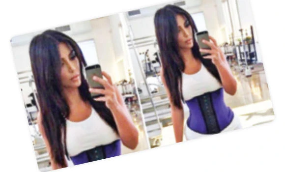 Waist training with a corset