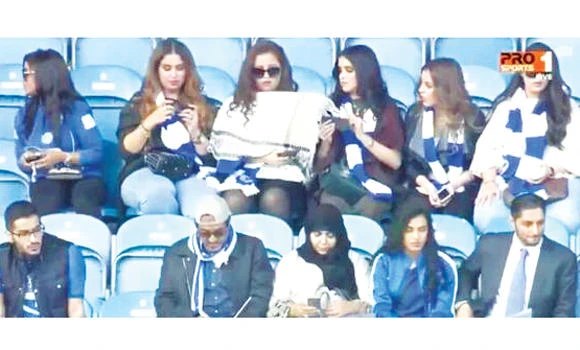 Presence of Saudi women at London stadium sparks debate