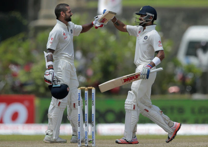 India on top after Dhawan, Kohli tons