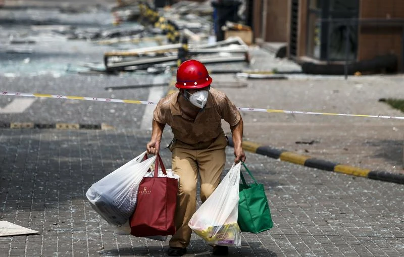 China blast residents evacuated over chemical fears