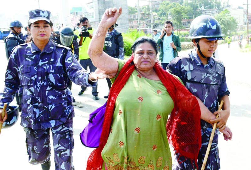 Nepal police arrest 112 in strike over new constitution