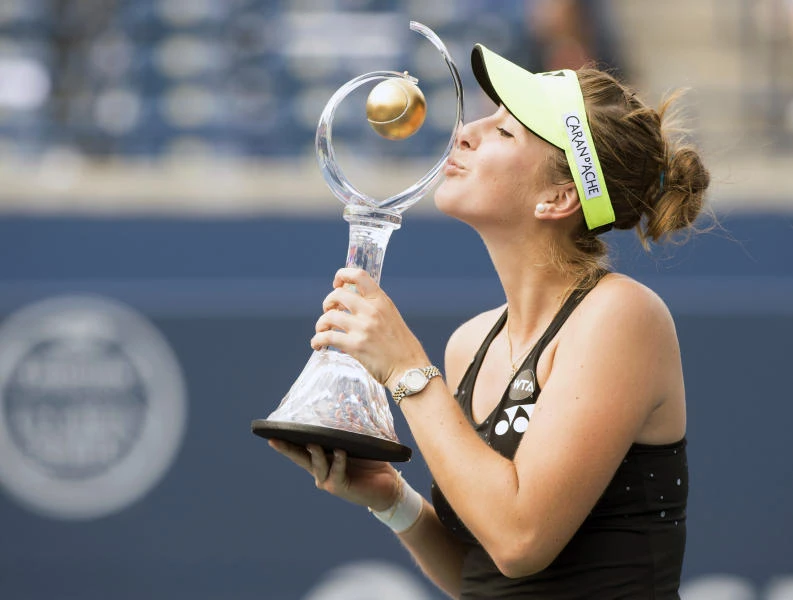 Bencic triumphs in Toronto as Halep quits