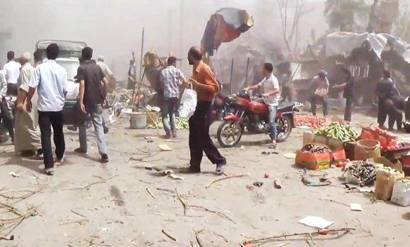 UN ‘horror’ as Syria air strikes kill nearly 100