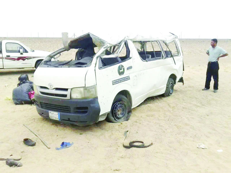Two killed, five hurt on Taif-Riyadh road
