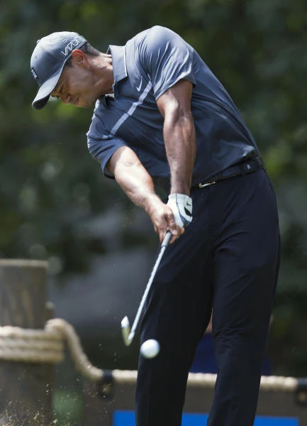 Woods grabs share of lead at Wyndham