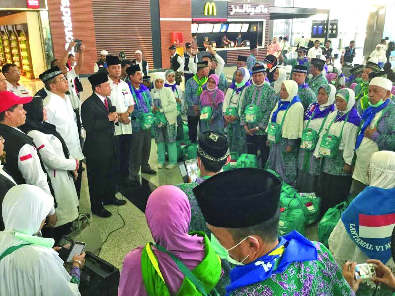 Indonesia’s first Haj group arrives at Madinah airport