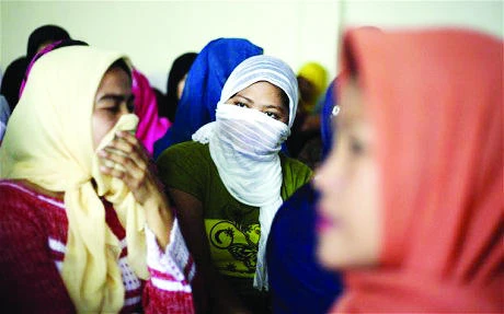 Three held for trading in maids