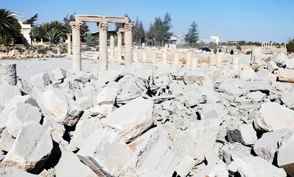 'Barbaric' destruction of Palmyra heritage flayed