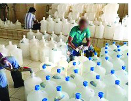 Five water bottling plants shut