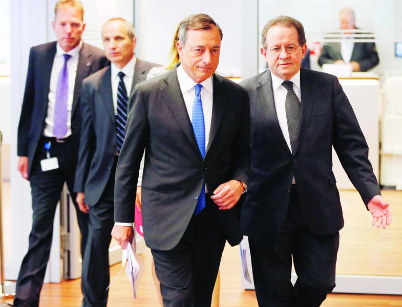 ECB sees weaker growth, inflation in the euro zone