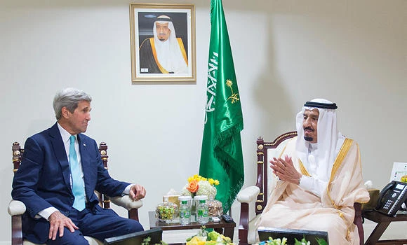 King Salman arrives in Washington