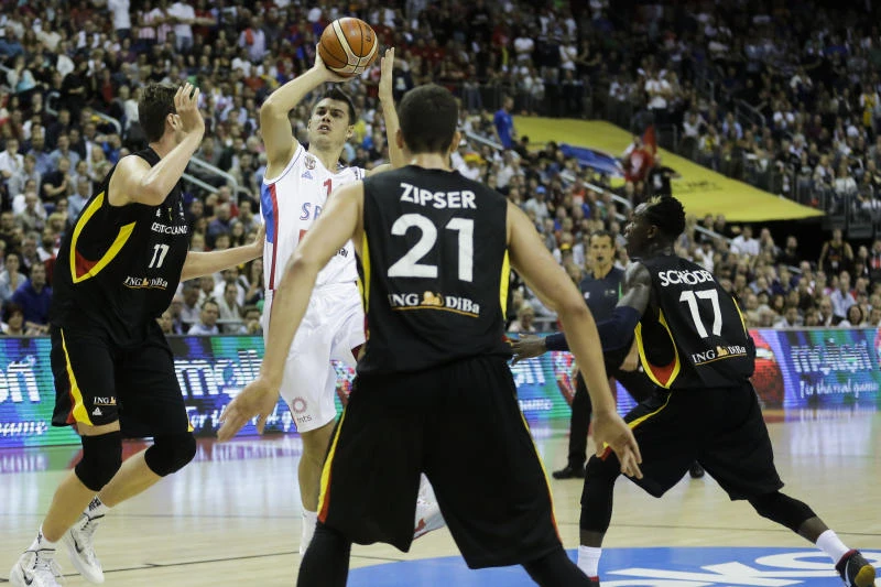 Serbia edges Germany 68-66 at EuroBasket