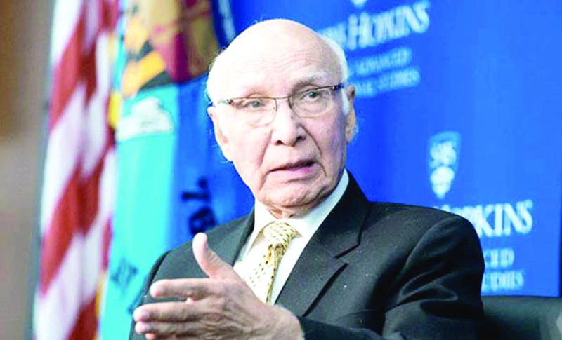 Talks with Delhi only if Kashmir on table: Sartaj Aziz