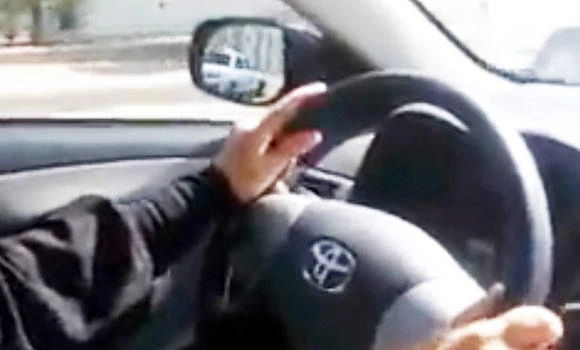 Lo and behold! It’s
a female driver