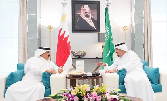 King Salman receives King of Bahrain