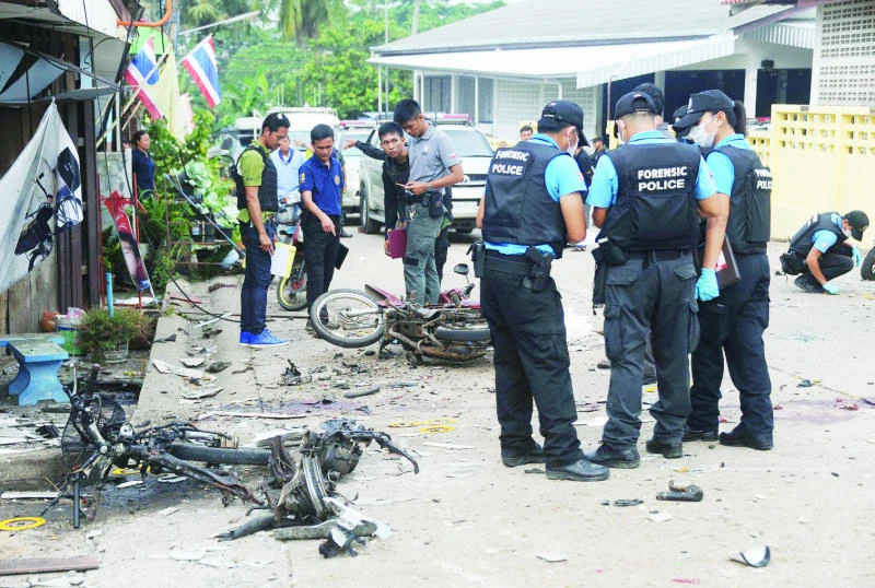 Thailand bombing leaves 3 dead, 14 wounded