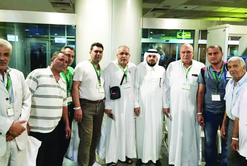 Families of Palestinian martyrs arrive for Haj