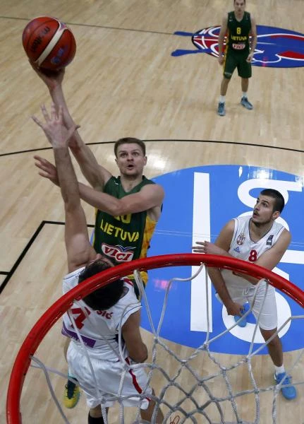 Lithuania beats Serbia to reach Euro final and Olympics