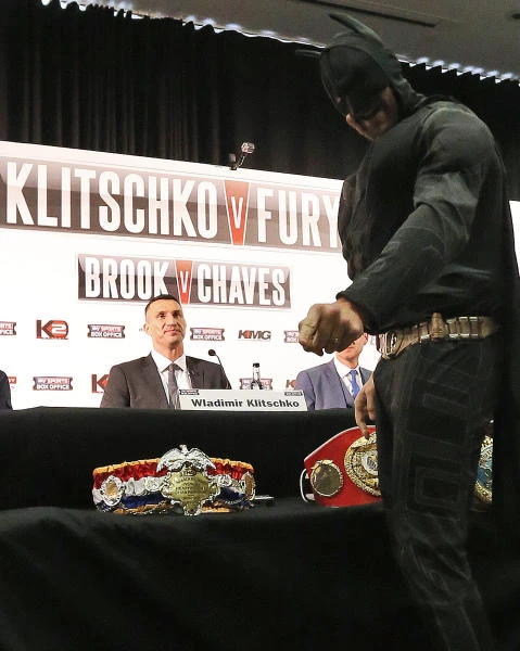 Clown and Fury! Klitschko blasts Batman prank