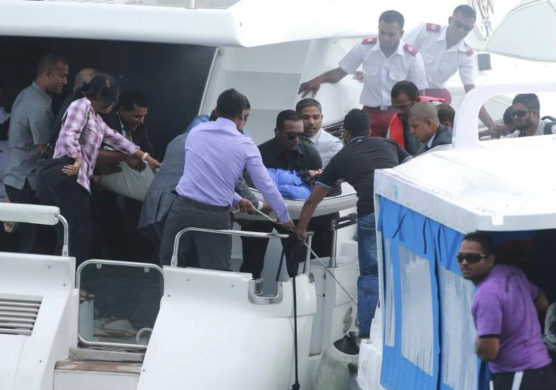 Maldives president unhurt in boat blast; wife, aides injured
