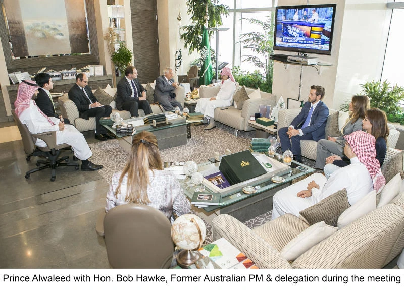 Prince Alwaleed, Hawke discuss investment opportunities