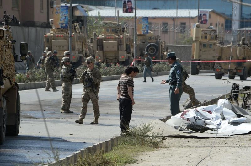 Taliban suicide car bomb targets NATO convoy in Kabul