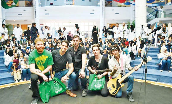 Burn The Ballroom puts on a rocking show in Jeddah