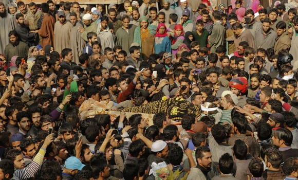 Protests hit Kashmir after India says it killed top rebel