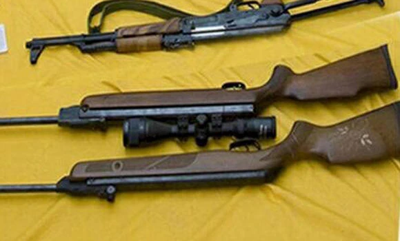 Unlicensed weapons found on 17 women