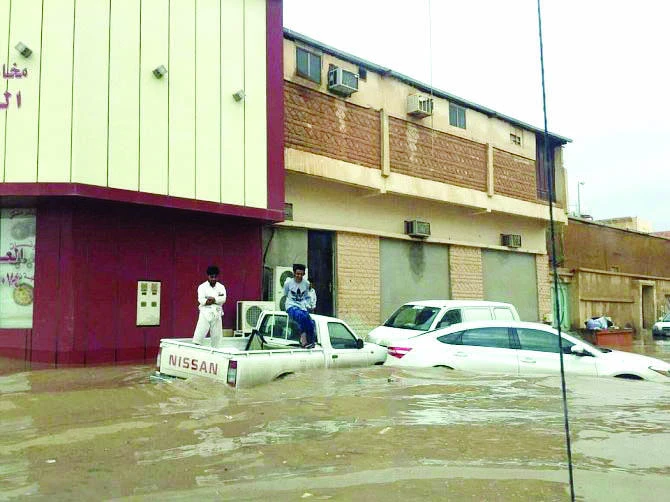 Rain havoc in Hafr Al-Batin