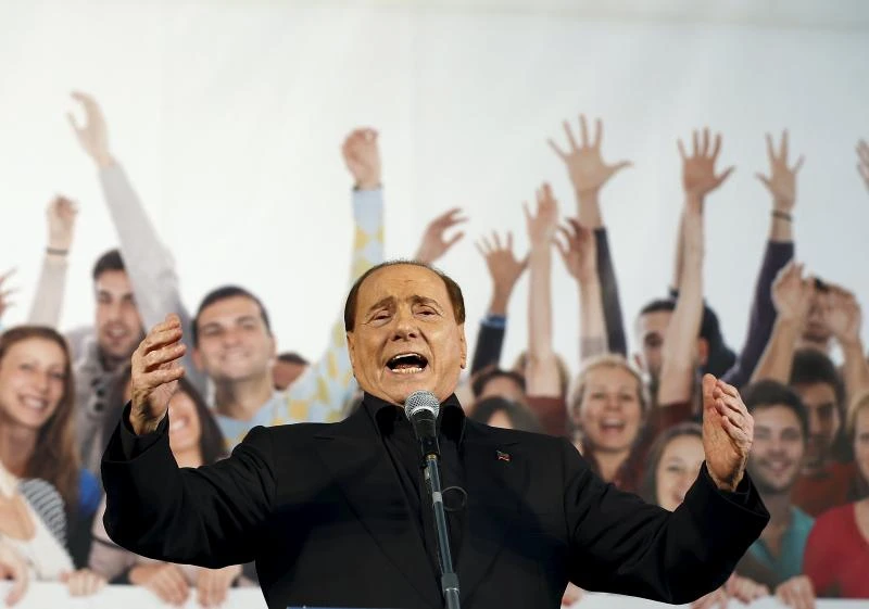 Berlusconi lashes out against EU at Northern League protest