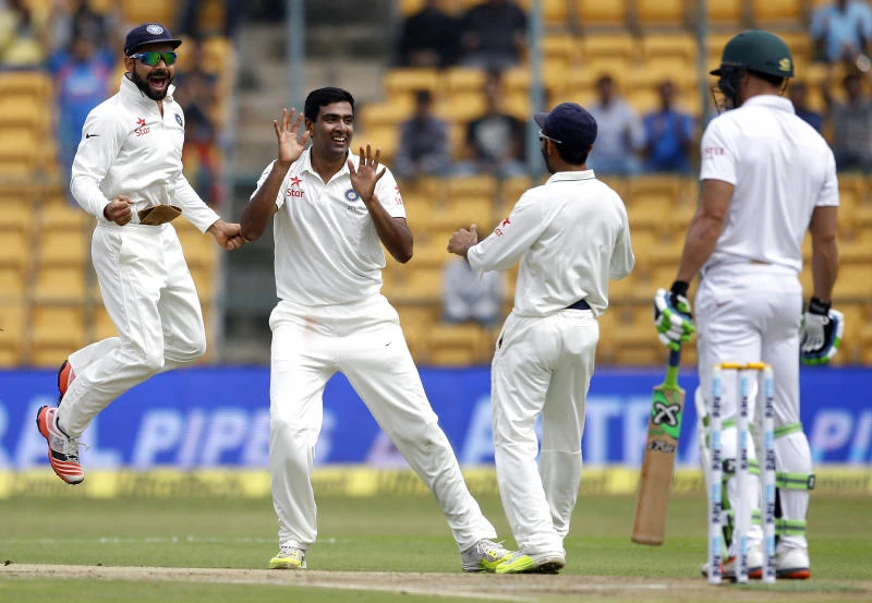 India spins out South Africa for 214